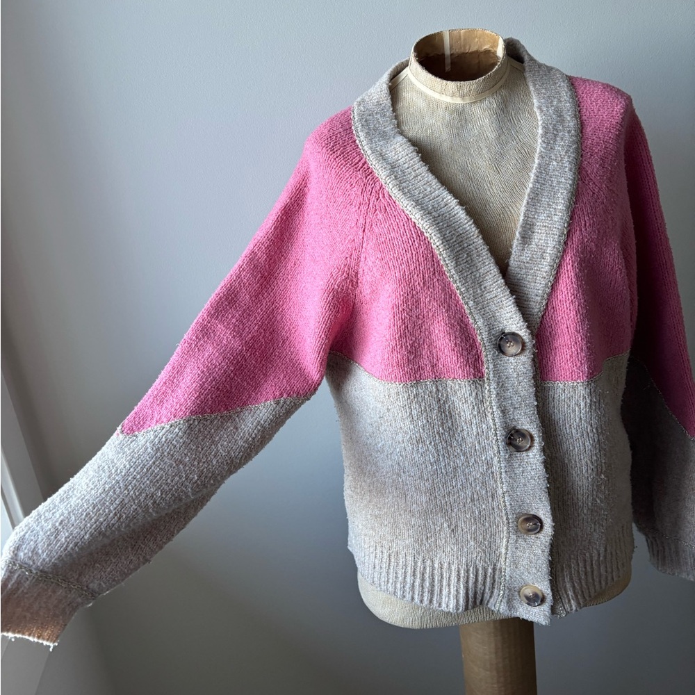 Lush Color Block Cardigan - Picture 3 of 11